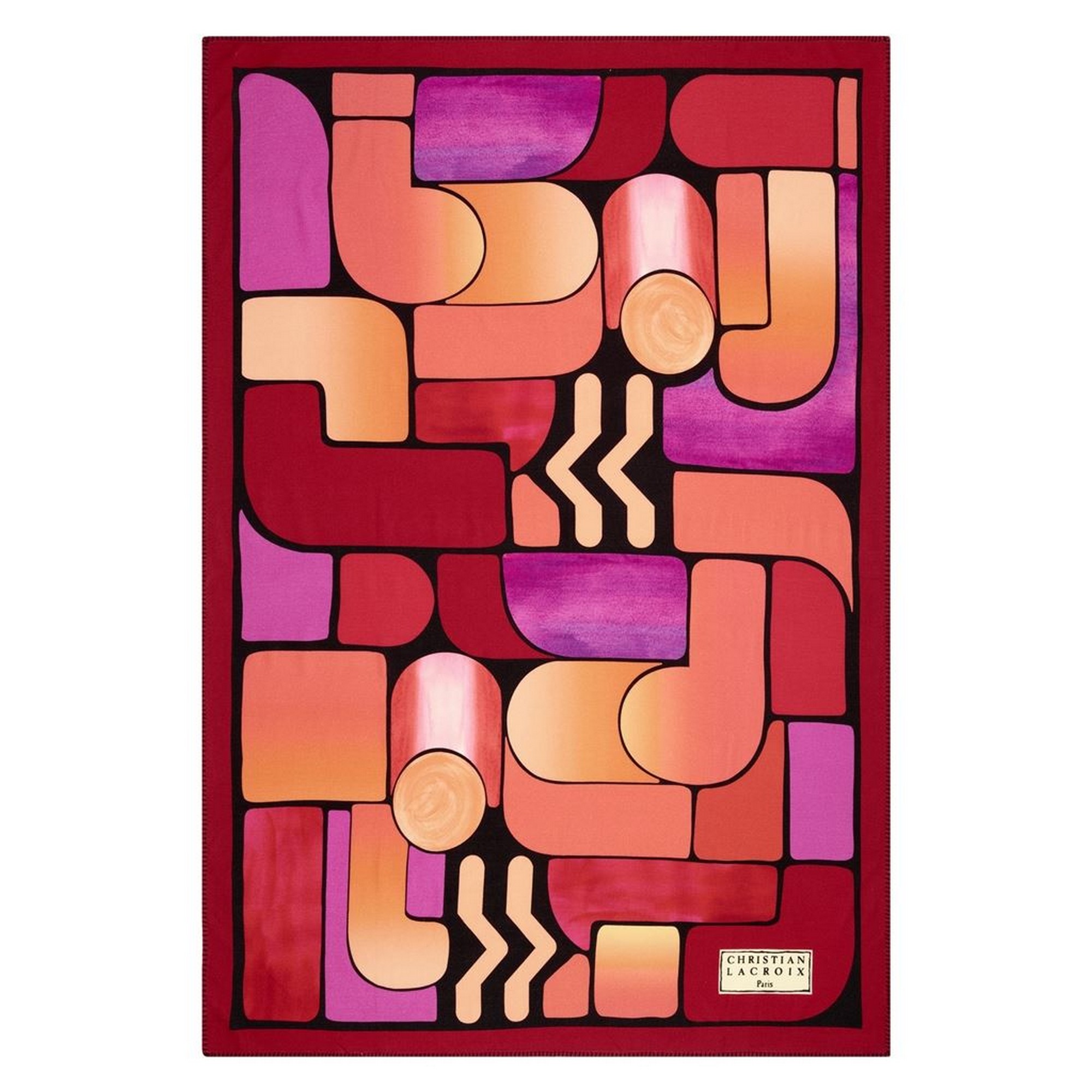 Lacroix Graphe Throw By Christian Lacroix In Magenta Red